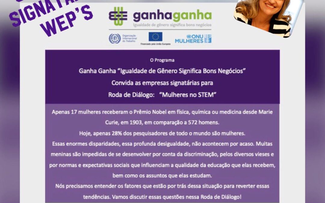 Roda de Diálogo da ONU Mulheres Brasil com o tema “ Mulheres no STEM 